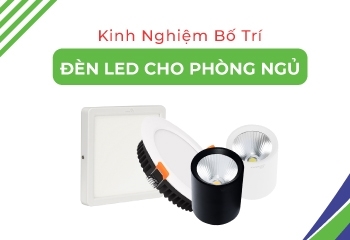 bố trí đèn LED phòng ngủ