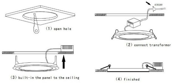 Hướng dẫn từng bước lắp đặt và tháo đèn led âm trần